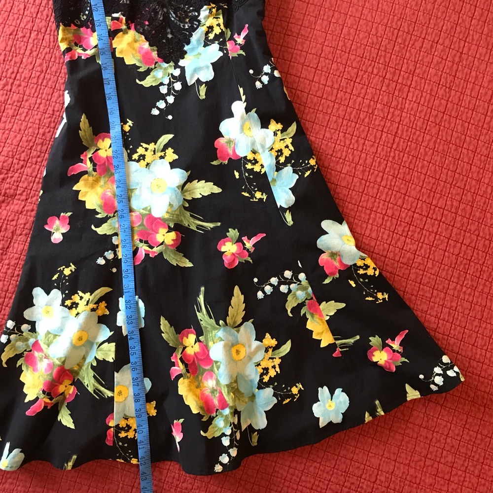 “SPARK Joy” Vintage Lined Floral Cocktail Dress 8 - Picture 4 of 8